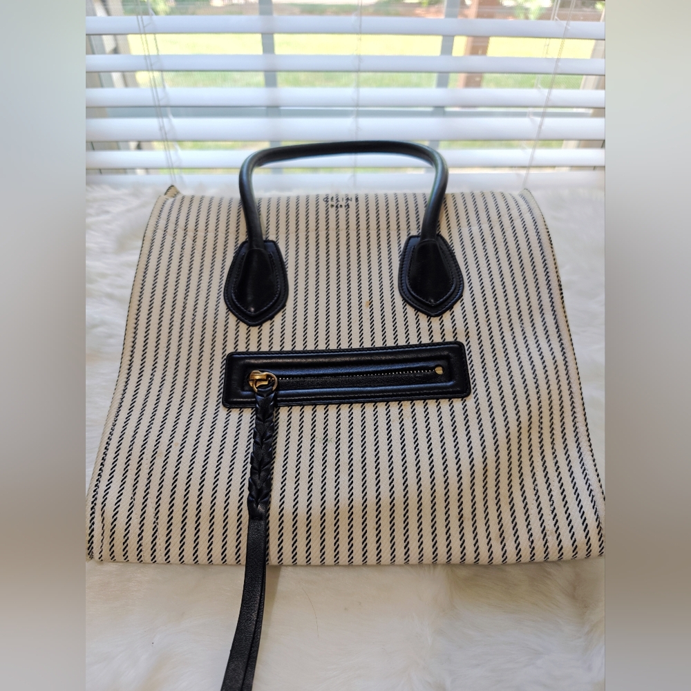 Celine Phantom Striped Luggage Bag